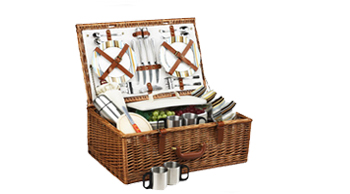 Dorset Basket for 4 w/coffee service 